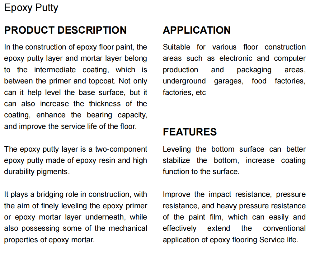 Epoxy putty 