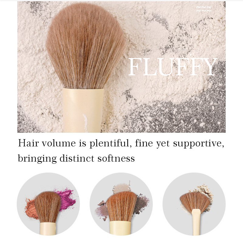 Lvory white minimalist style makeup artist set brush
