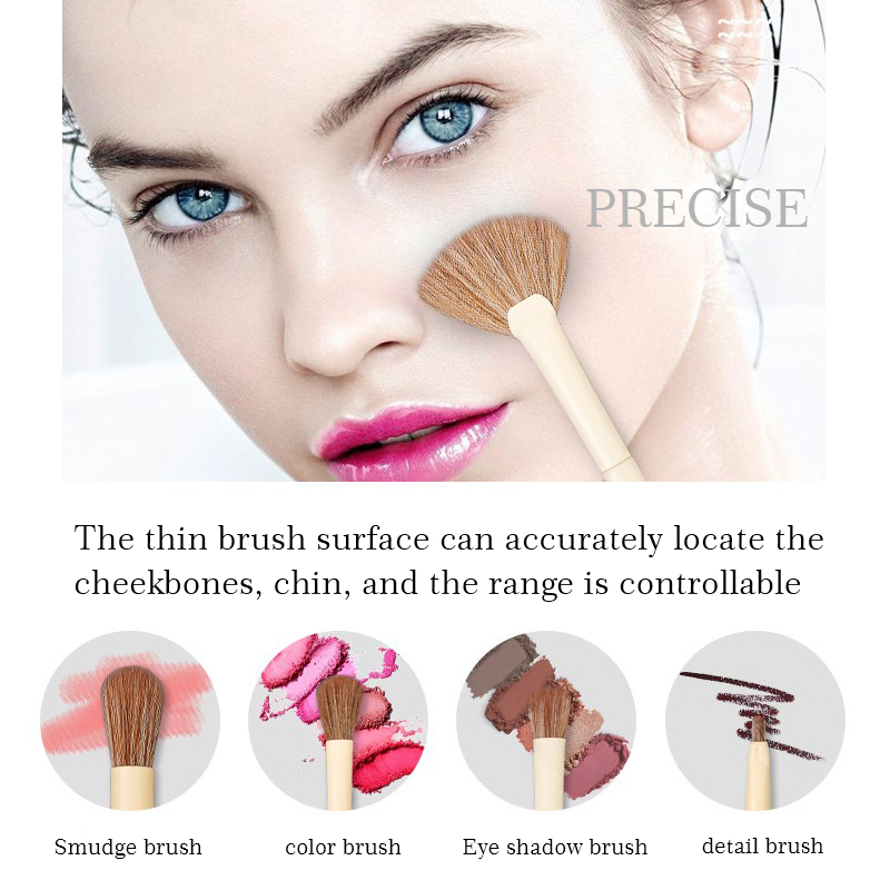 Lvory white minimalist style makeup artist set brush