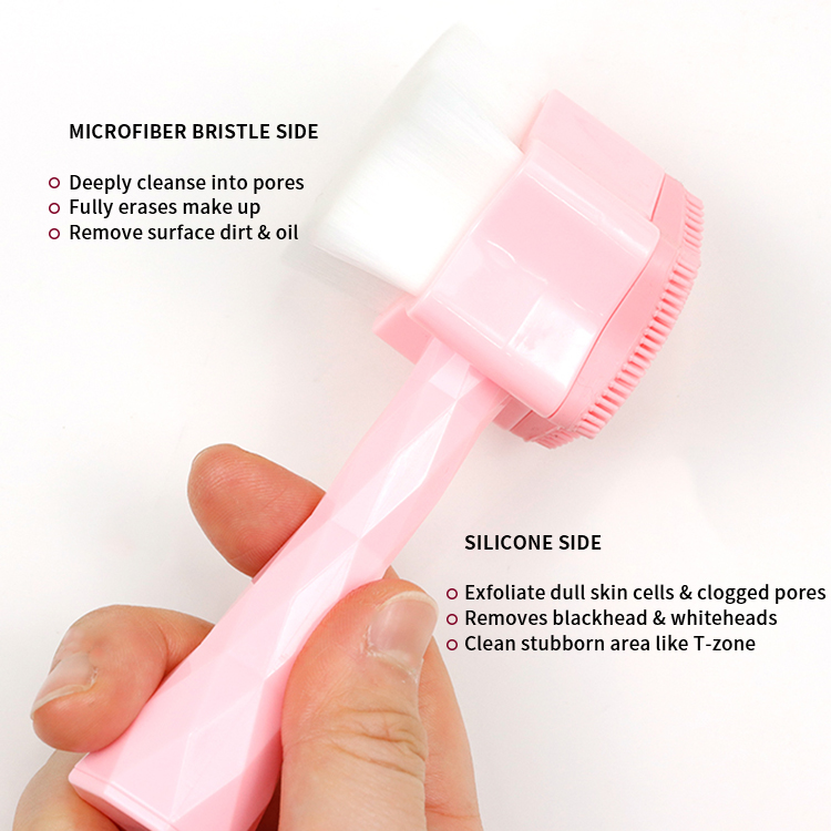 Double-sided skin-friendly and gentle facial cleanser