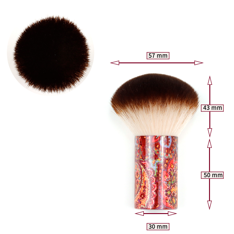 National style kabuki brush with 2C hair