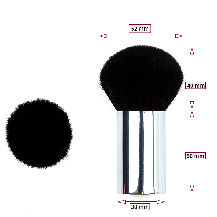 High quality Aluminum handle with matt black nylon hair of power brush