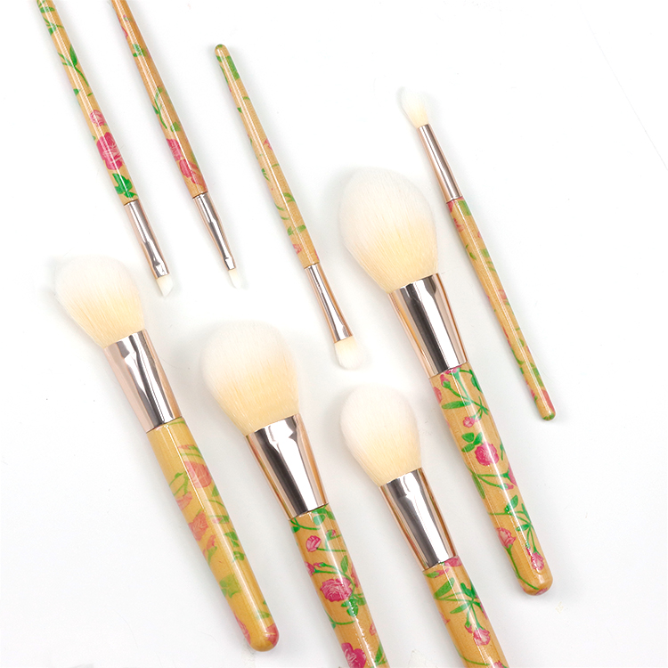 Heat transfer printing process handle special style makeup brush tool