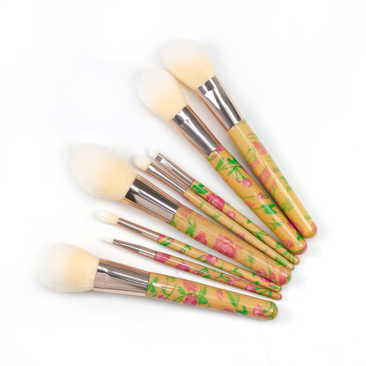 Heat transfer printing process handle special style makeup brush tool