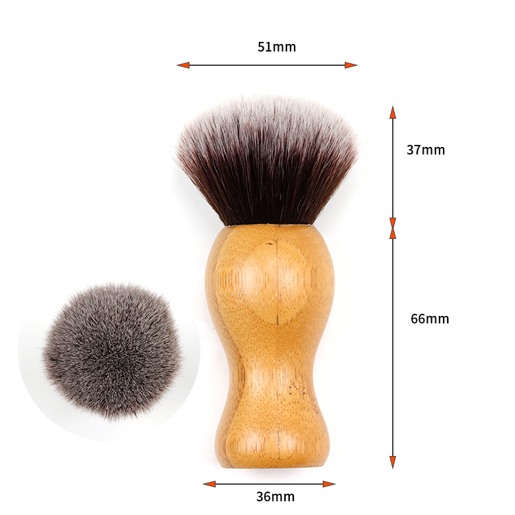 FSC beech wood handle in natural wood color KABUKI Power brush