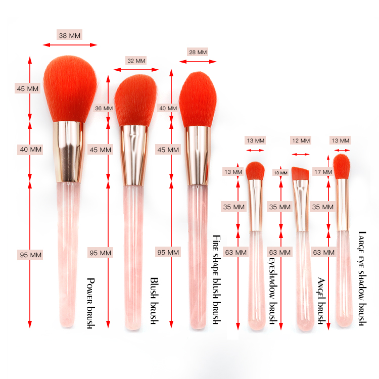 New best-selling natural marble handle makeup brush set