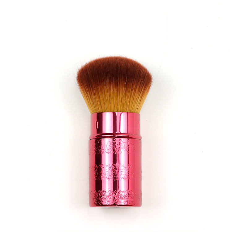 Laser-printed aluminum tube handle retractable brush