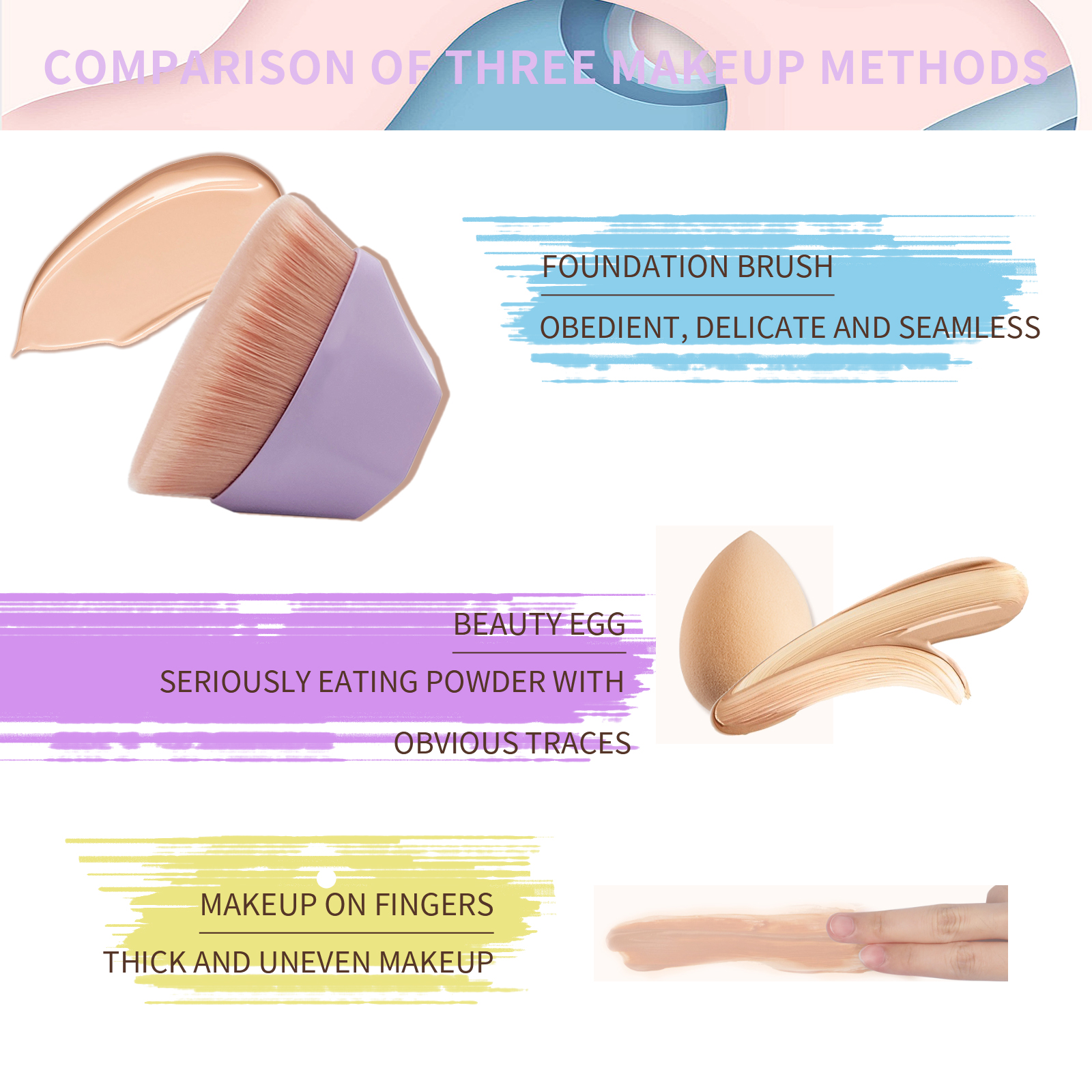 Summer hot color of KABUKI brush good sale use for face