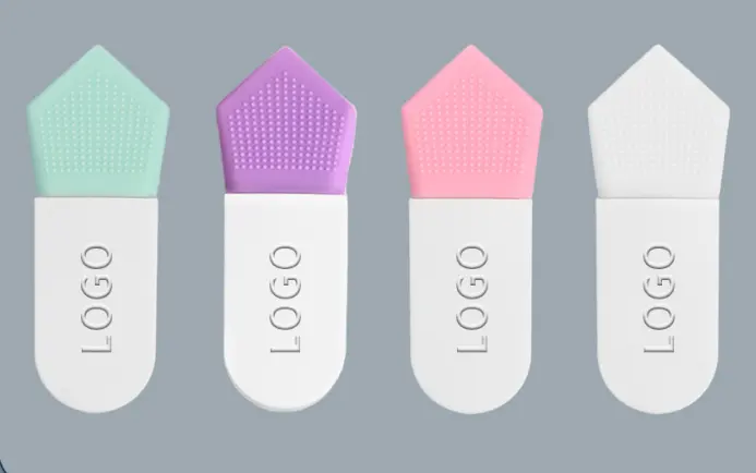 Wholesale Latest Mini Silicone Face Mask Brush Quality Soft Cosmetic Tool Nylon Plastic Acrylic Handle Private Label