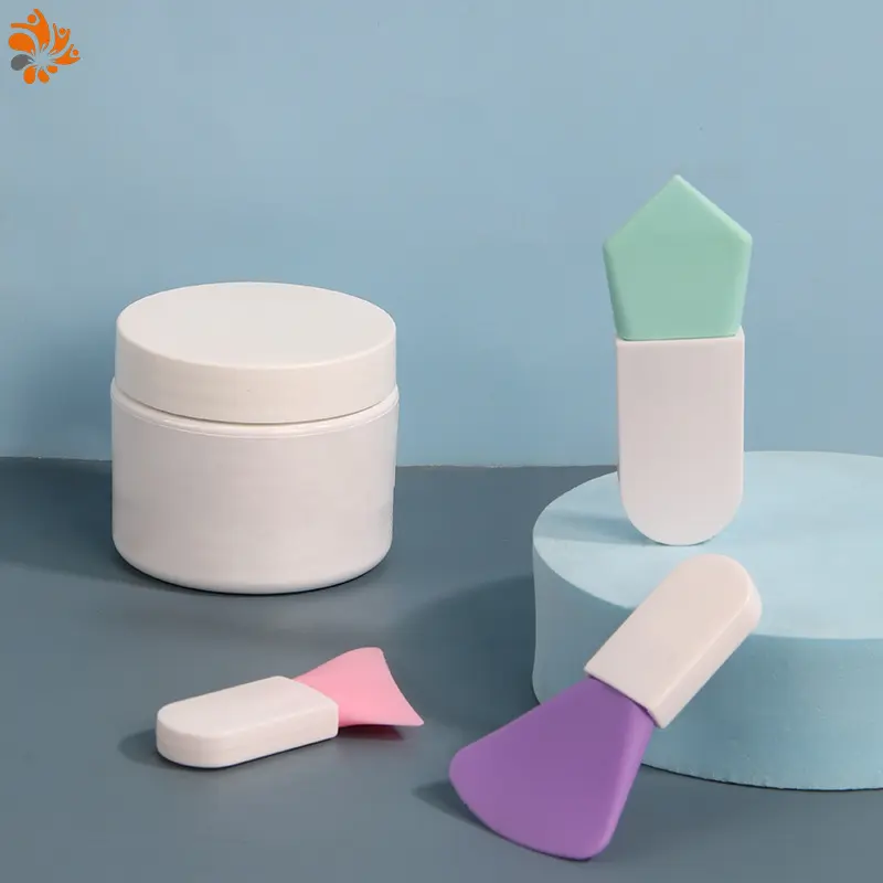 Wholesale Latest Mini Silicone Face Mask Brush Quality Soft Cosmetic Tool Nylon Plastic Acrylic Handle Private Label