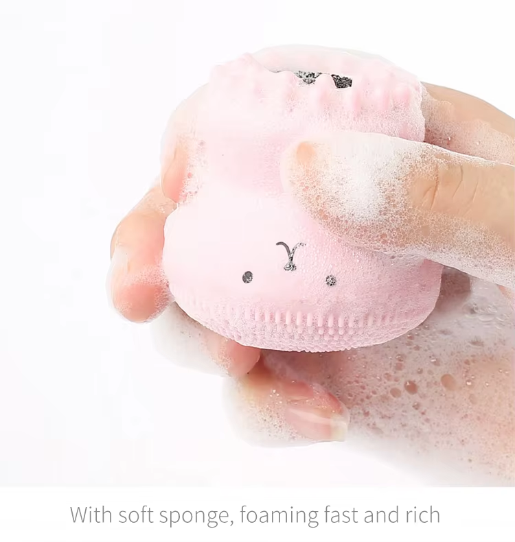 Cute Small Octopus Shape Face Cleanser Exfoliating Cleansing Wash Brush Silicone Facial Cleaning Brush