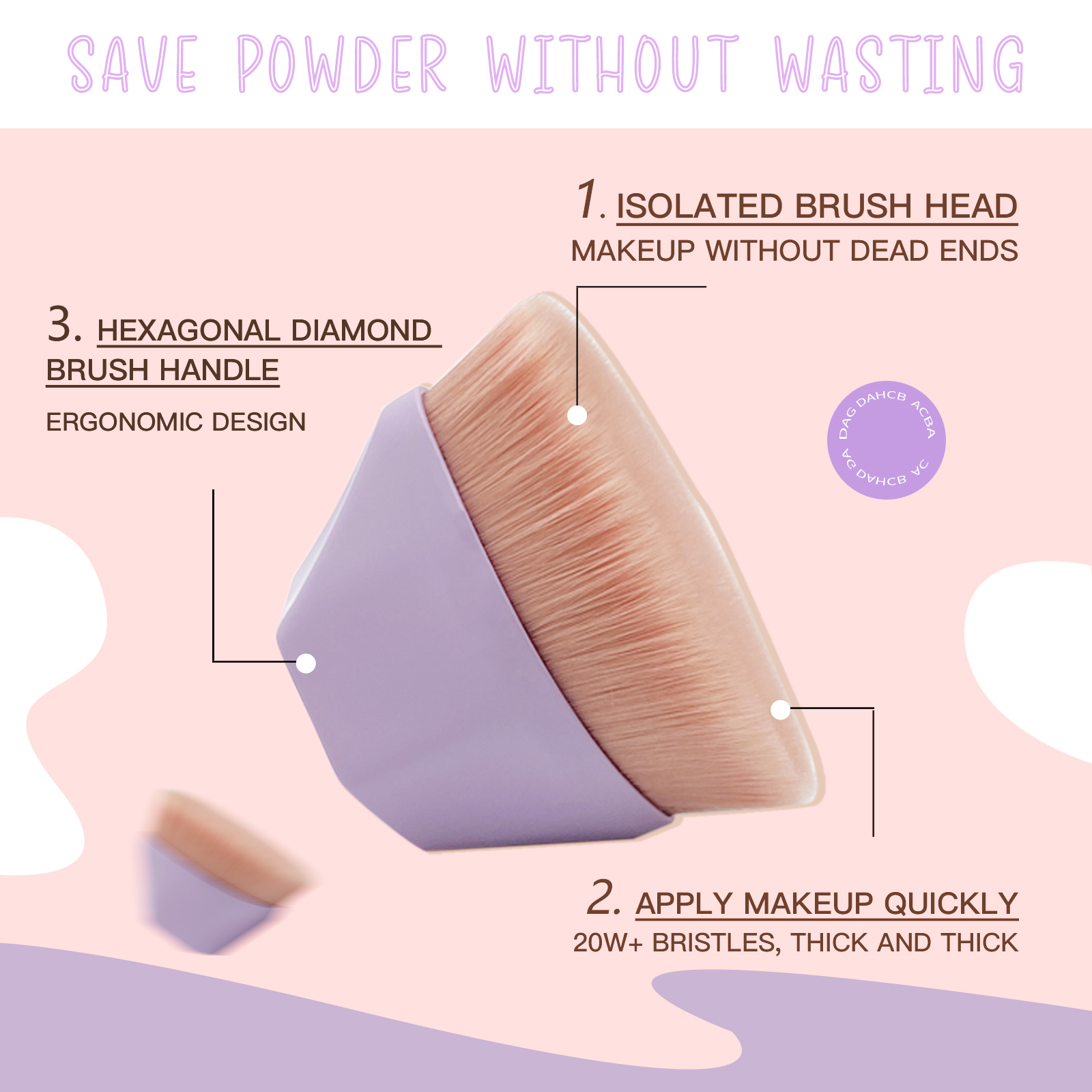 Summer hot color of KABUKI brush good sale use for face