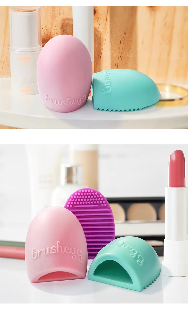 Brush Egg Make Brush Clean Use Hand Silicone Brush Unique As Makeup Tools