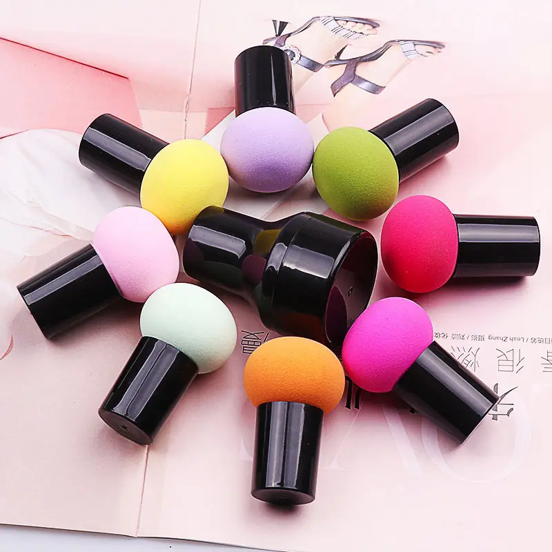 Round Head Mushroom Powder Puff Facial Cosmetic Sponge Foundation Make up Sponge Beauty Puff