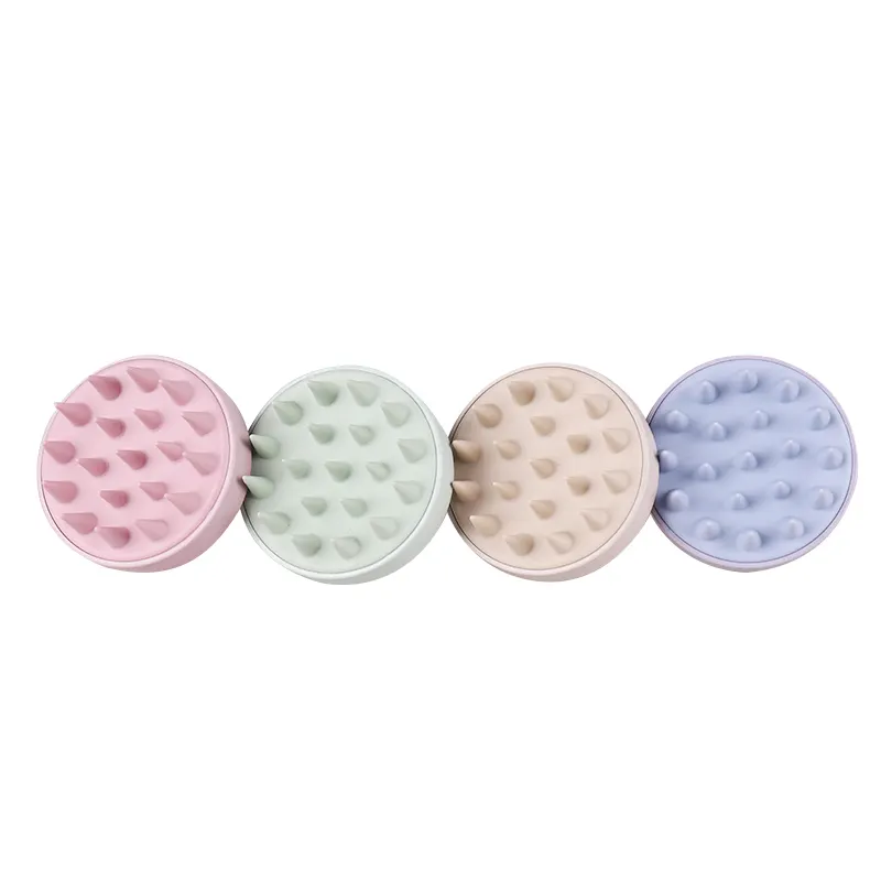 Custom Logo Silicone Shampoo Brush Wholesale Silicone Hair Scalp Massager