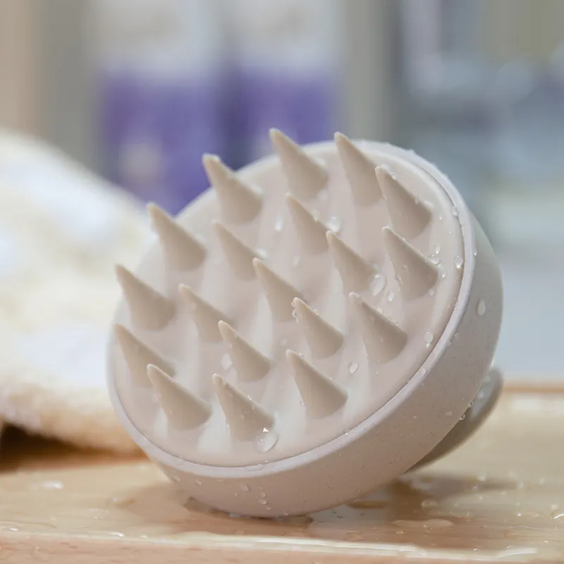 Custom Logo Silicone Shampoo Brush Wholesale Silicone Hair Scalp Massager