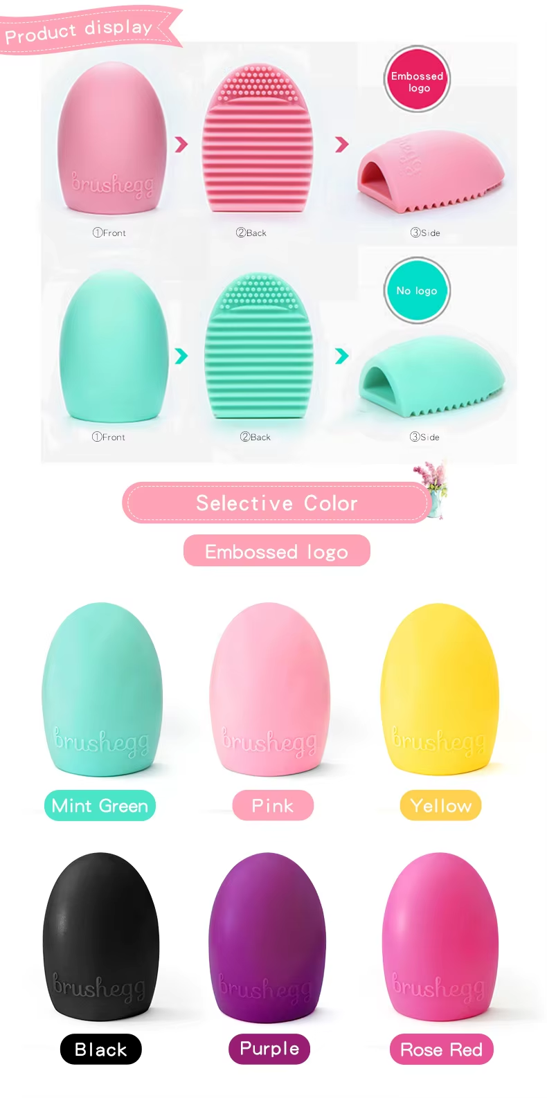 Brush Egg Make Brush Clean Use Hand Silicone Brush Unique As Makeup Tools