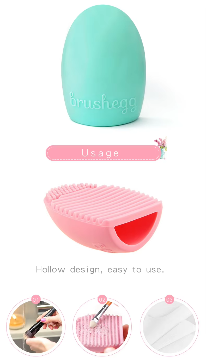 Brush Egg Make Brush Clean Use Hand Silicone Brush Unique As Makeup Tools
