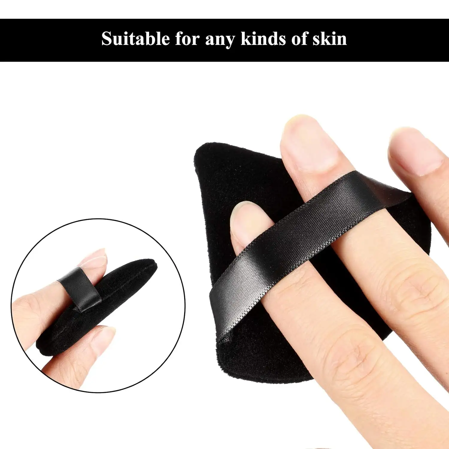 New Multi-Color Triangle Cosmetic Puff Sponge Dry Face Finishing Makeup Tool Custom Logo Cushion Beauty Makeup Powder