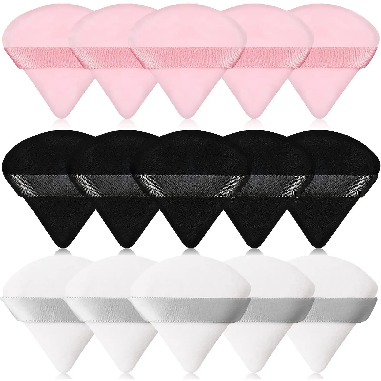 New Multi-Color Triangle Cosmetic Puff Sponge Dry Face Finishing Makeup Tool Custom Logo Cushion Beauty Makeup Powder