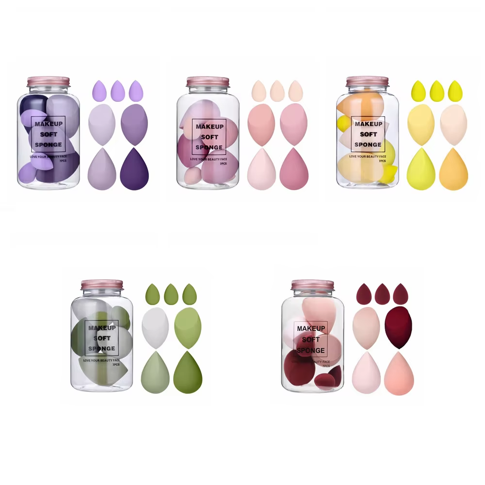 Wholesale Makeup Foundation Sponge Private Label Cosmetic Beauty Powder Puff Custom Logo Blender Soft Makeup Sponge Set