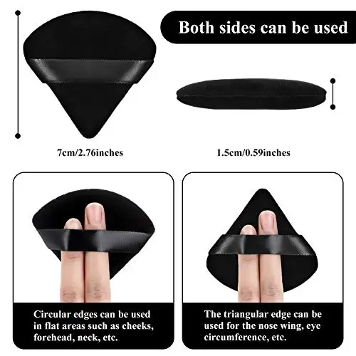 New Multi-Color Triangle Cosmetic Puff Sponge Dry Face Finishing Makeup Tool Custom Logo Cushion Beauty Makeup Powder