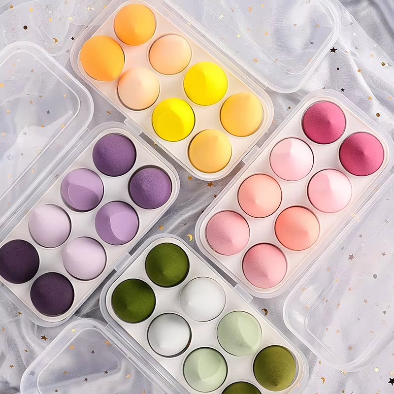 Wholesale Makeup Foundation Sponge Private Label Cosmetic Beauty Powder Puff Custom Logo Blender Soft Makeup Sponge Set
