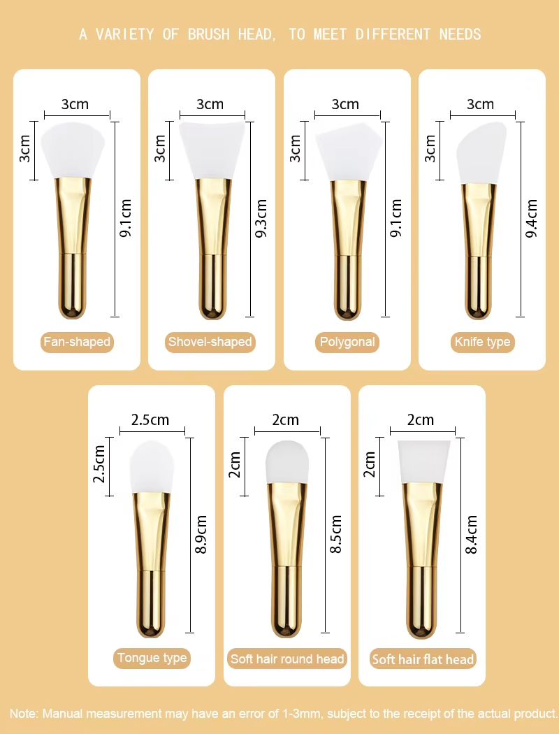 New Silicone Mask Brushes Flexible Facial Mud Mask Applicator Face Cleaning Brush Make up Tool