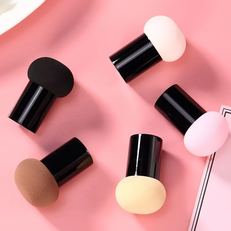 Round Head Mushroom Powder Puff Facial Cosmetic Sponge Foundation Make up Sponge Beauty Puff