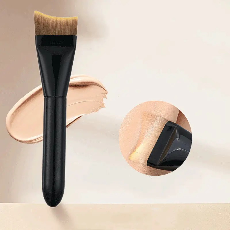 New Foundation Brush Ultra Thin Professional Handle Synthetic Hair Mask Brush Liquid Foundation Makeup Brush