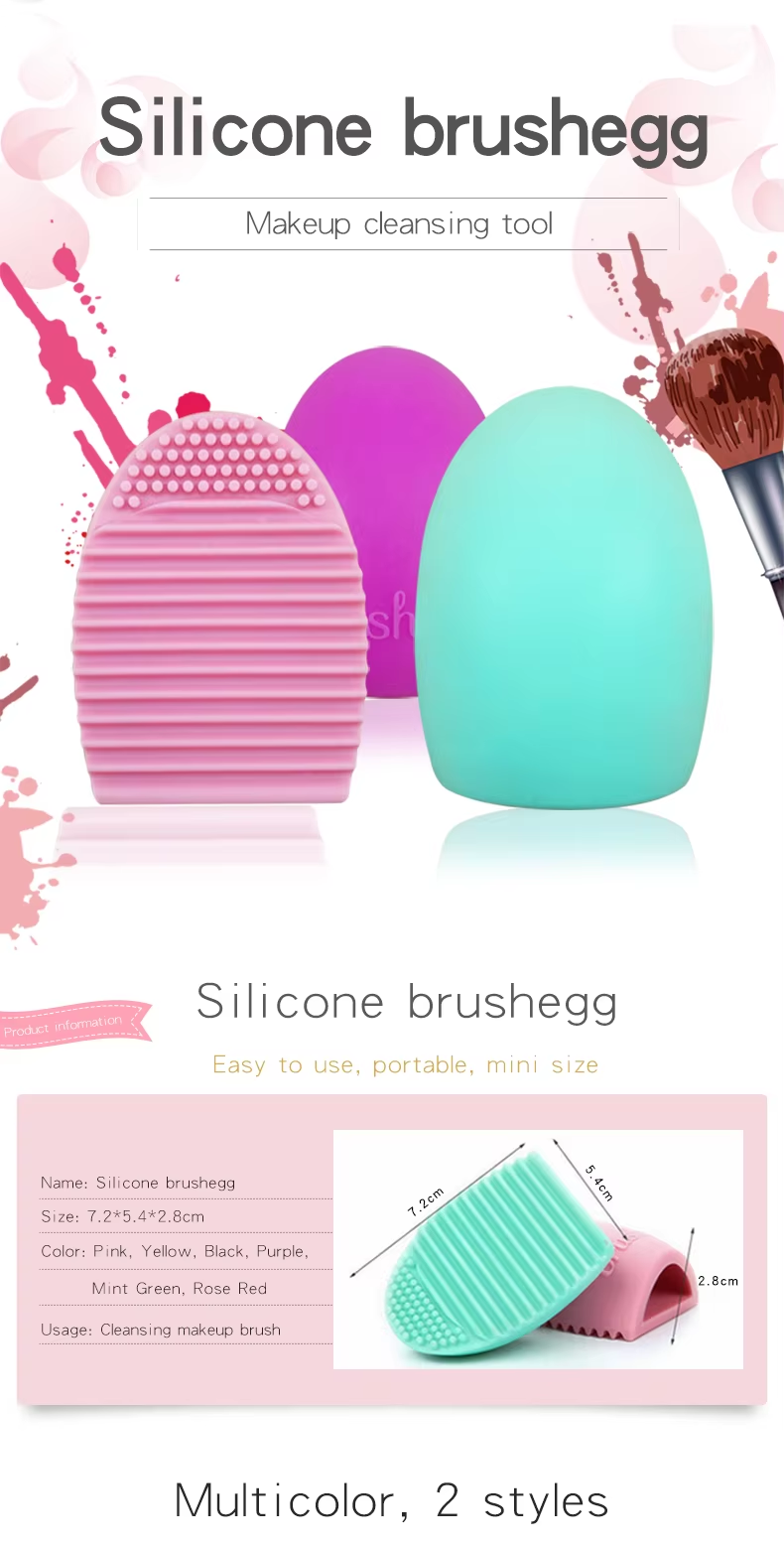 Brush Egg Make Brush Clean Use Hand Silicone Brush Unique As Makeup Tools