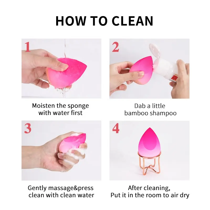 Latest Style Gradient Color Beauty Blend Makeup Sponge for Foundation BB Cream