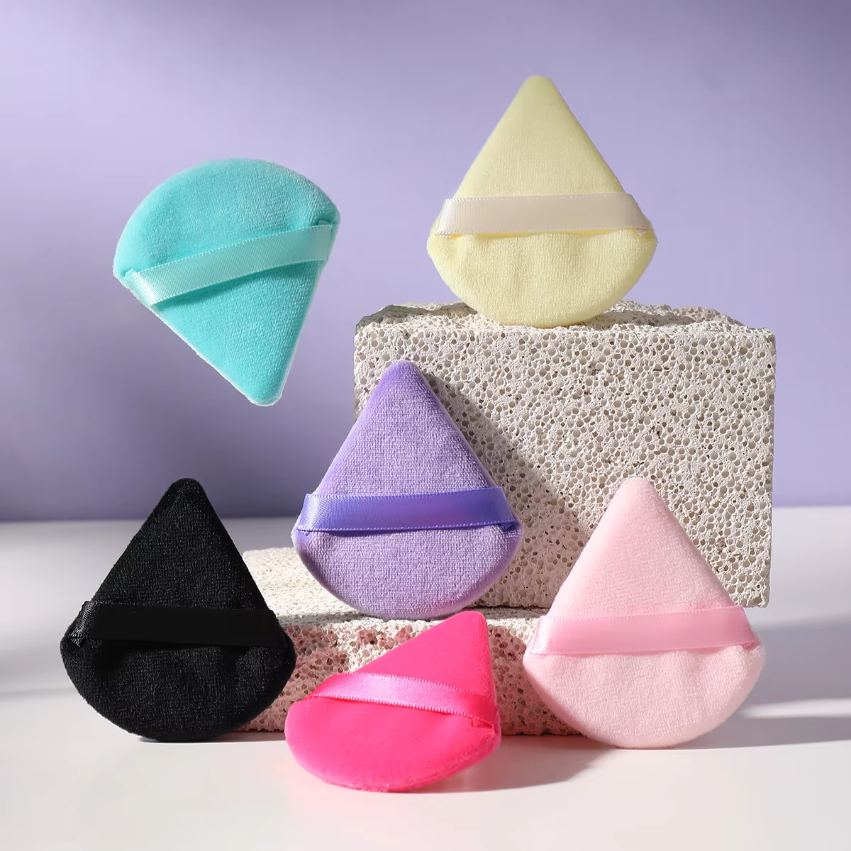 Triangle Cushion Powder Puff Loose Sponge Washable Powder Powder Cosmetic Soft Cotton Puff