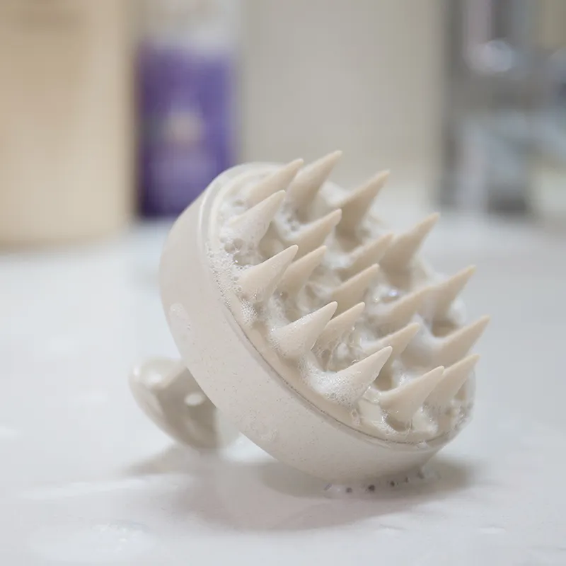 Custom Logo Silicone Shampoo Brush Wholesale Silicone Hair Scalp Massager