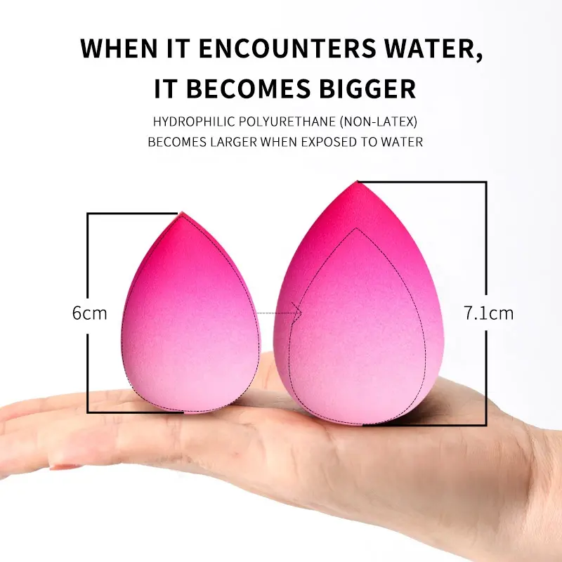 Latest Style Gradient Color Beauty Blend Makeup Sponge for Foundation BB Cream