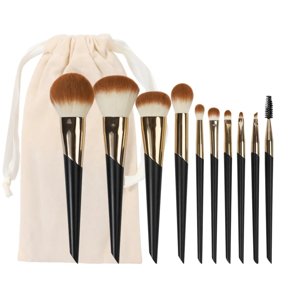 Soft Synthetic Hair Wholesale High Quality Hand made makeup brush accept Customized Private Label