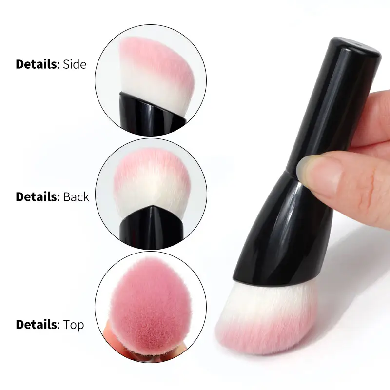 100% Cruelty Free Vegan Hair 8pcs Multi-Function Fluffy Antibacterial Synthetic Hair Makeup Set Brushes