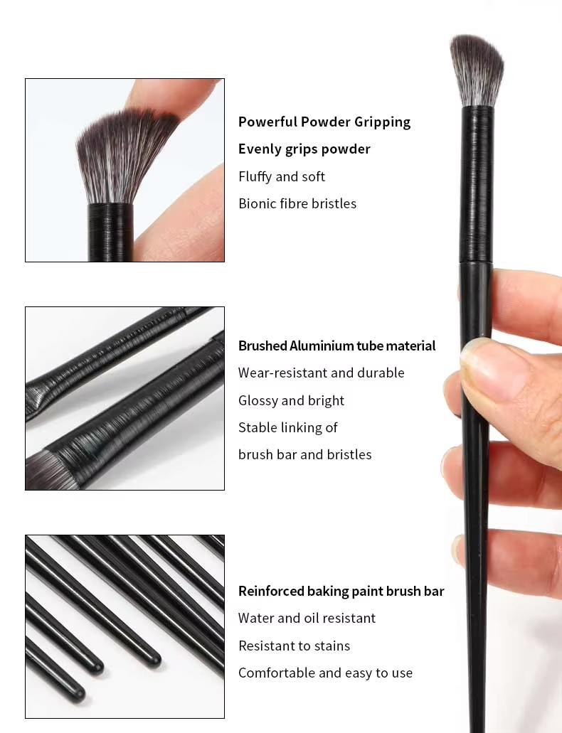 Complete Blending New Arrival Cosmetic Synthetic Design Angled Face Kabuki Wholesale Private Label Custom Makeup Brushes