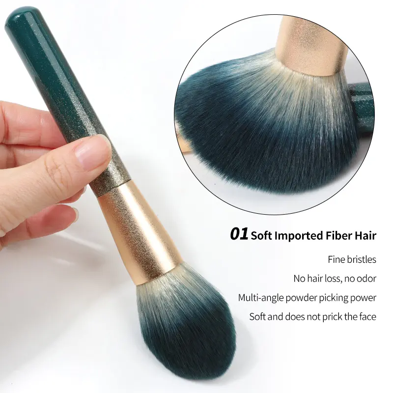 Cruelty Free Vegan Hair 8pcs Multi-Function Fluffy Antibacterial Synthetic Hair Makeup Set Brushes