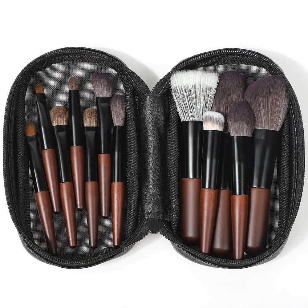 New Beauty Powder Goat Hair Kits Cosmetics Tools Foundation Cute Travel Private Label Mini Custom Makeup Brushes for Mak