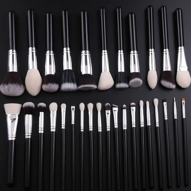 30pcs professional makeup brush set use for face can be print owner label
