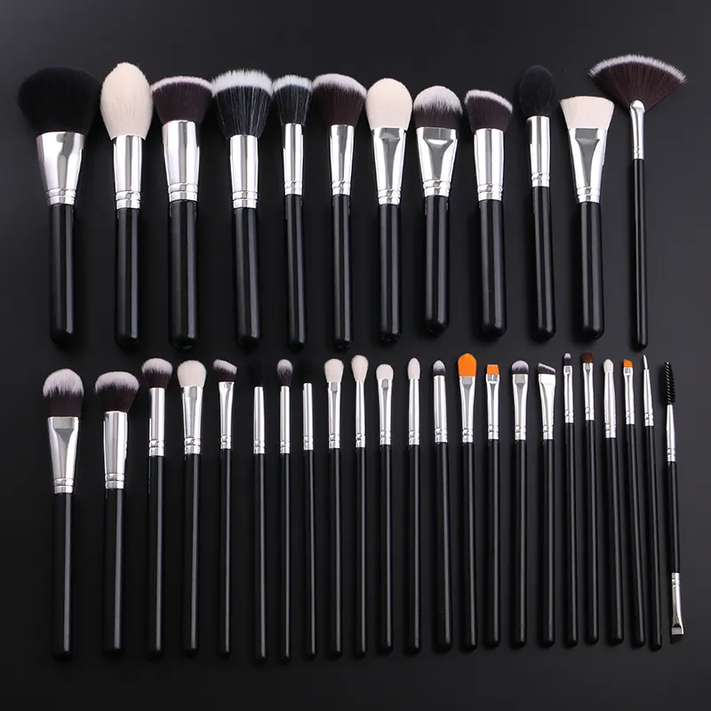 35pcs Professional Makeup Brushes Wood Handle Customized Wholesale Brushes for Concealer Application use for whole face