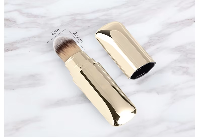 Newest design of Retractable Makeup Brush Foundation Cosmetic Brushes Beauty Tools Portable travel makeup brush