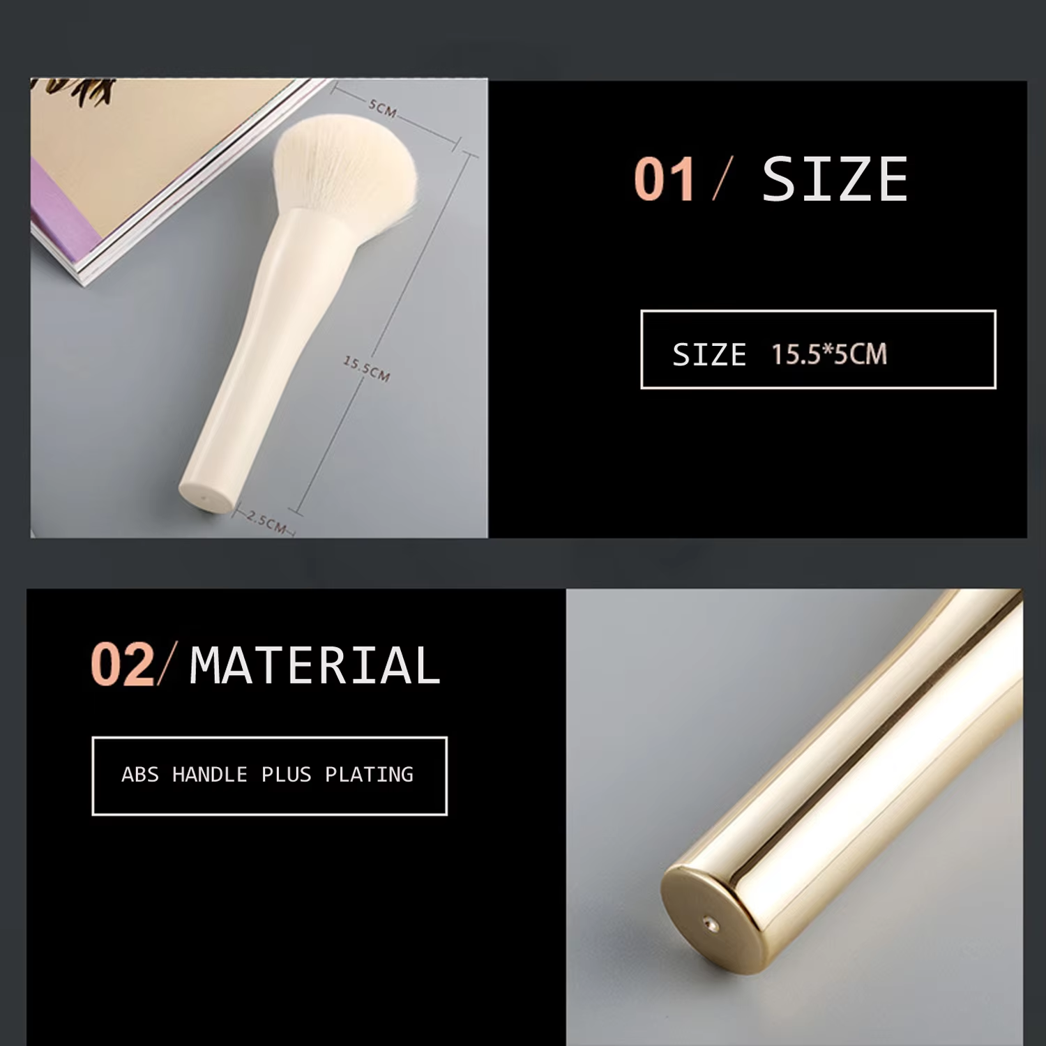 Large Coverage Mineral Powder Foundation Makeup Brush Single Big Size Brush
