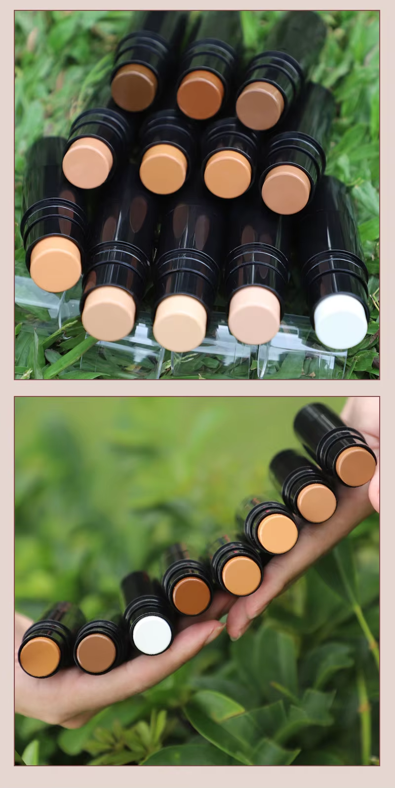  Private Label Stick Foundation Low MOQ Cream Concealer Stick Face Makeup Contour Stick