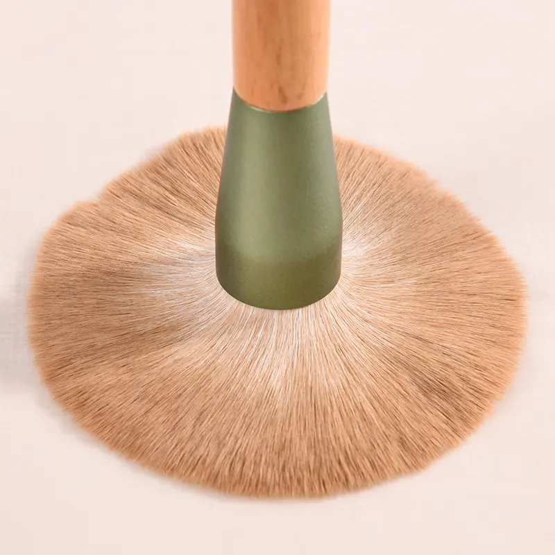 Professional 10pcs Makeup Brush Set Wooden Handle Soft Synthetic Fiber Bristles Face Eye Foundation Blush Tool Brushes