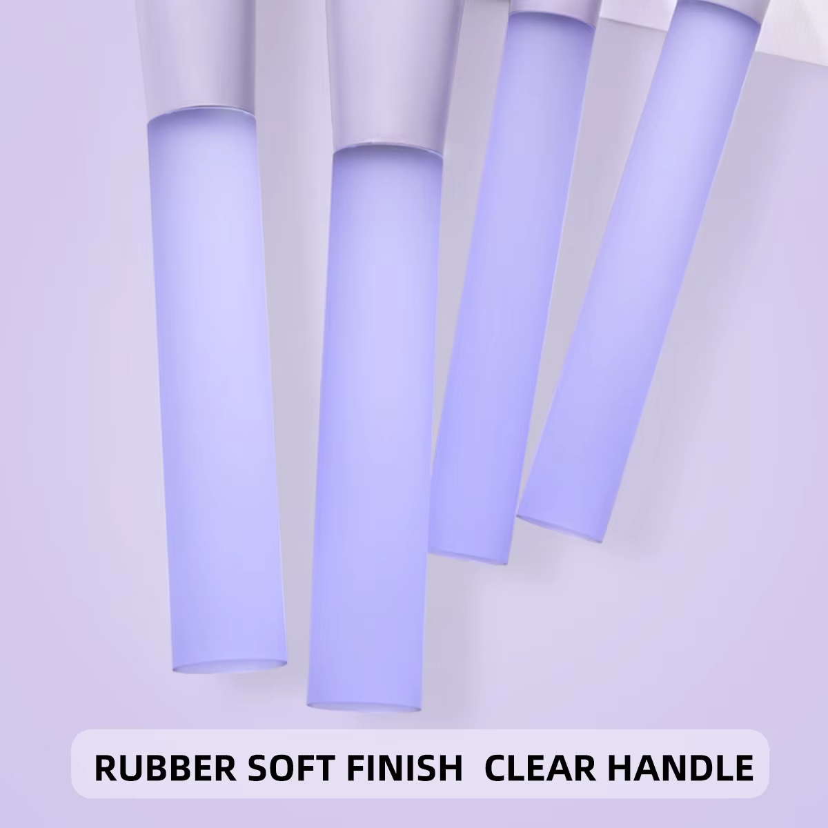 Hot sale 11 Pcs Purple Handle Beauty Makeup Brush Set Acrylic Transparent Custom Logo Cosmetics Make up Brush Kit
