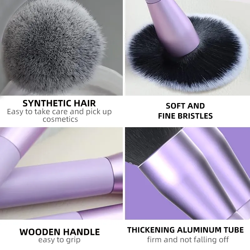 Good sale 5pcs Wholesale Double Side Synthetic Hair Dual-Ended Brush Set Makeup Brush Kits