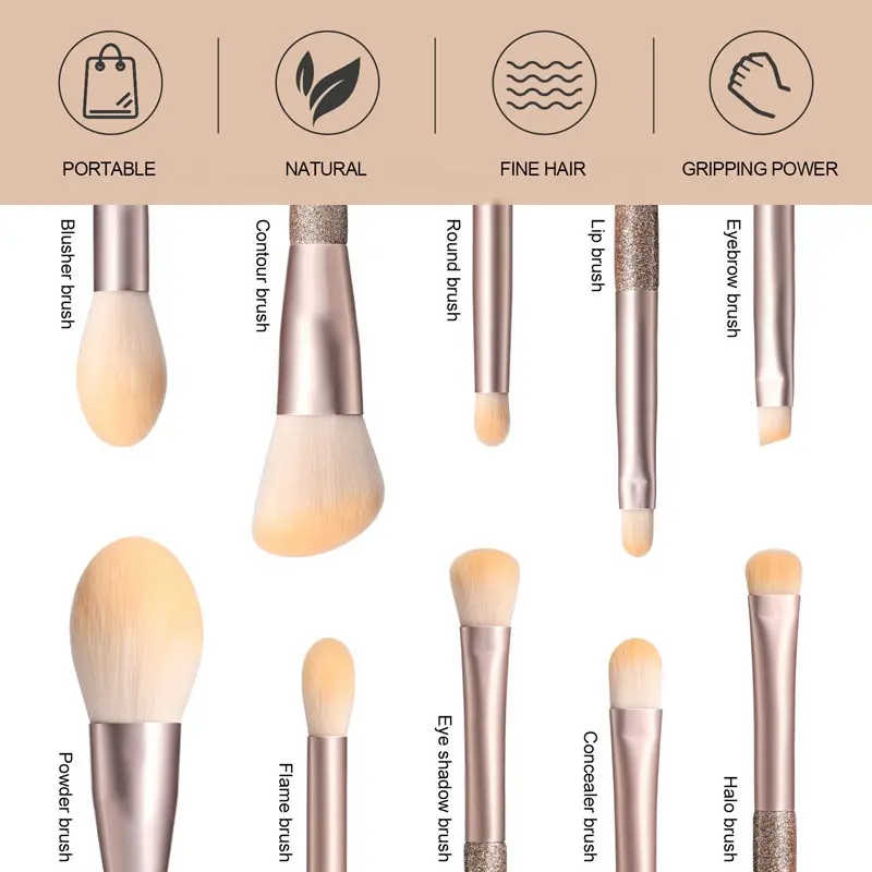 High-end Makeup Brushes Set Foundation Powder Eyeshadow Eyeliner Lip Brush Professional Cosmetic Makeup Tool