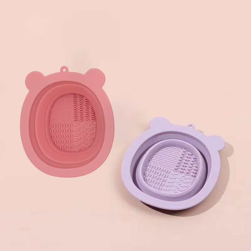 Hot Sale Makeup Brush Sponge Cleaner by Silicone Cup Cleaner Paint Cleaning Pad Makeup Brush Cleaner Pad Silicon Pads